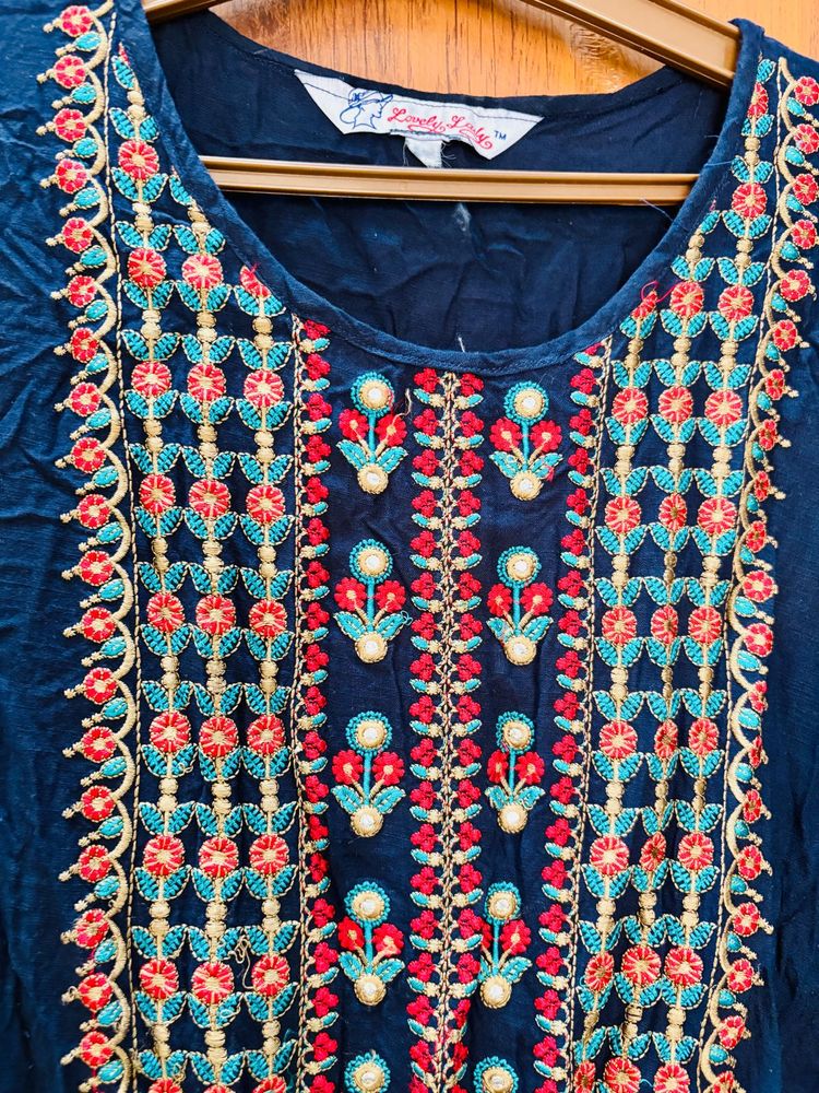 Preloved Navy Blue Kurta