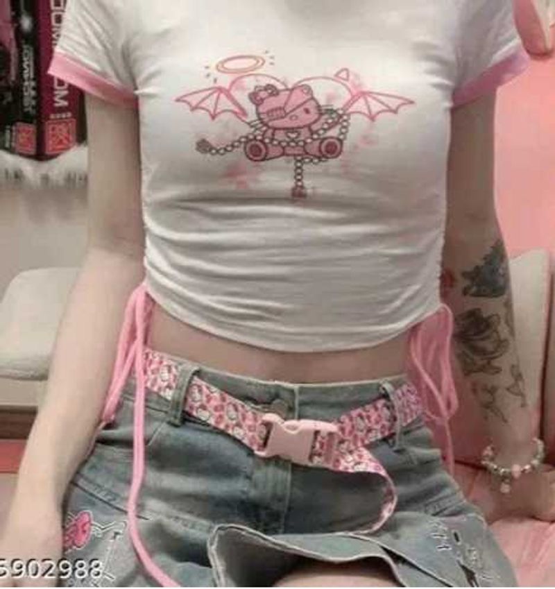 Hello Kitty Devil Crop Top