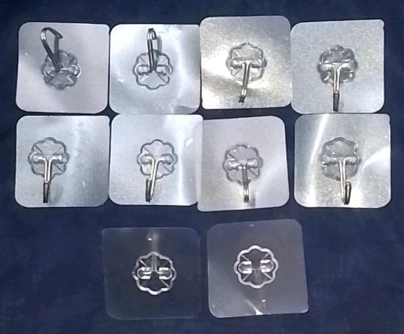 6 Wall Hook Stickers Hanger Hanging Clothes