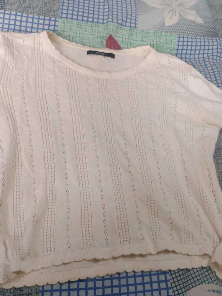 Cropped Knit Top