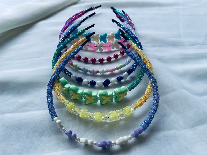 Sparkly &amp; Beaded Headband Bundle