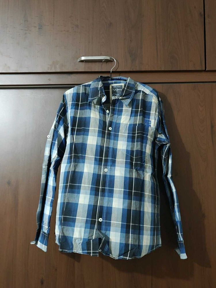Checked Blue Shirt