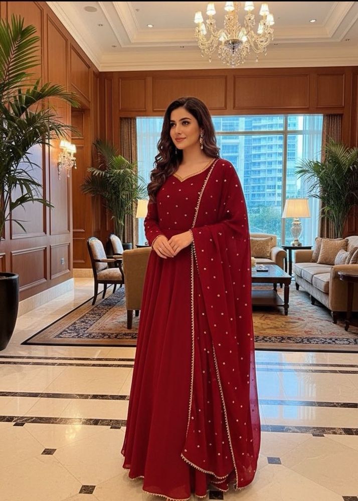 Elegant Maroon Kurta Set