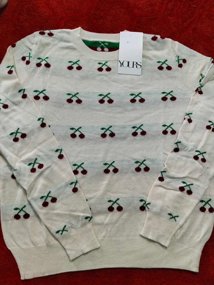 Cherry Print Sweater🍒