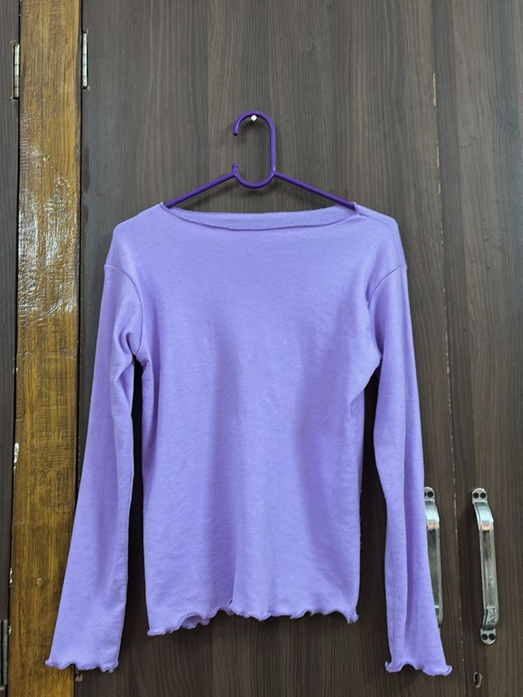 Lilac Long Sleeve Top