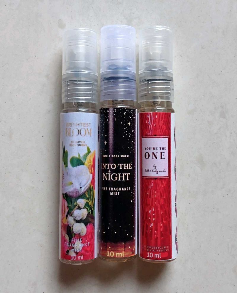 Clearance⏳(All 3) 10ml Mists Decants (B&amp;BW)