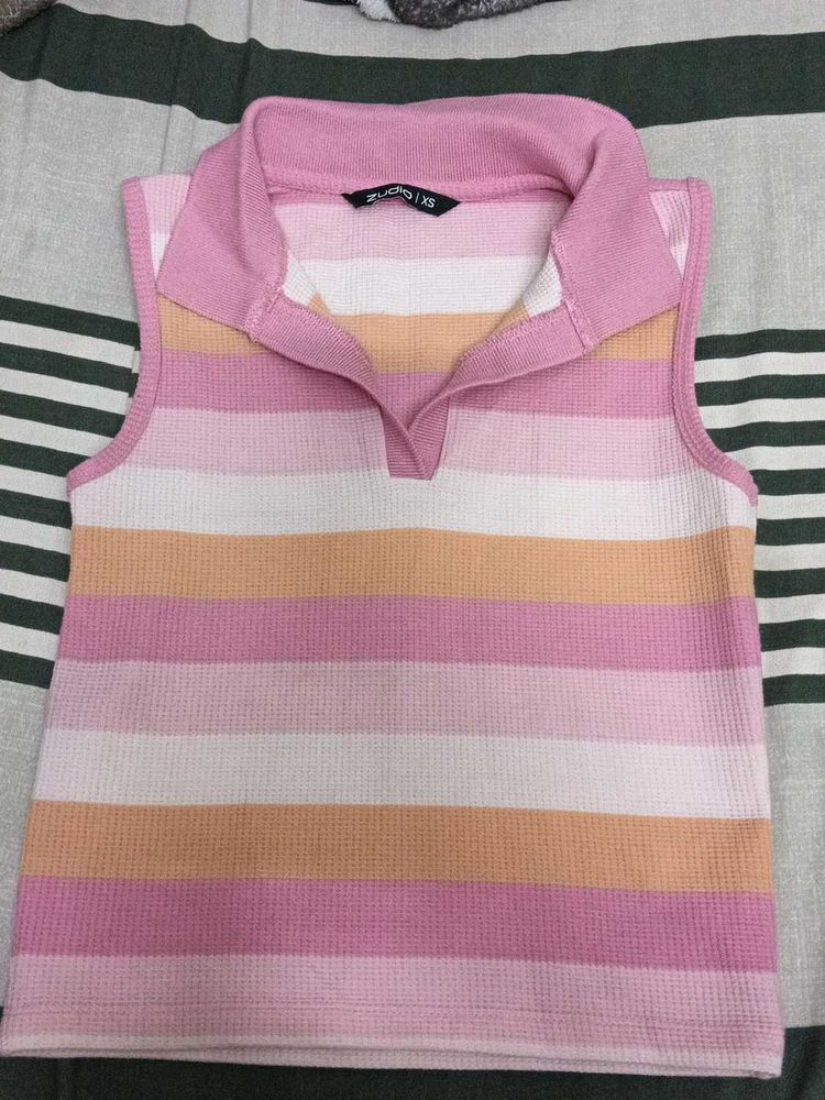 Striped Sleeveless Top