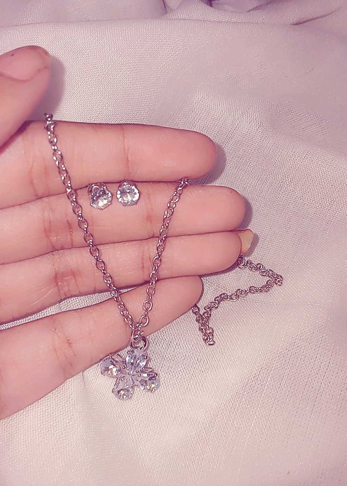 Minimal Korean Diamond Jewellery Set