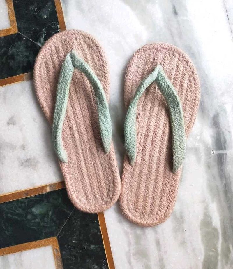 Pure Cotton Pink Flip-Flops