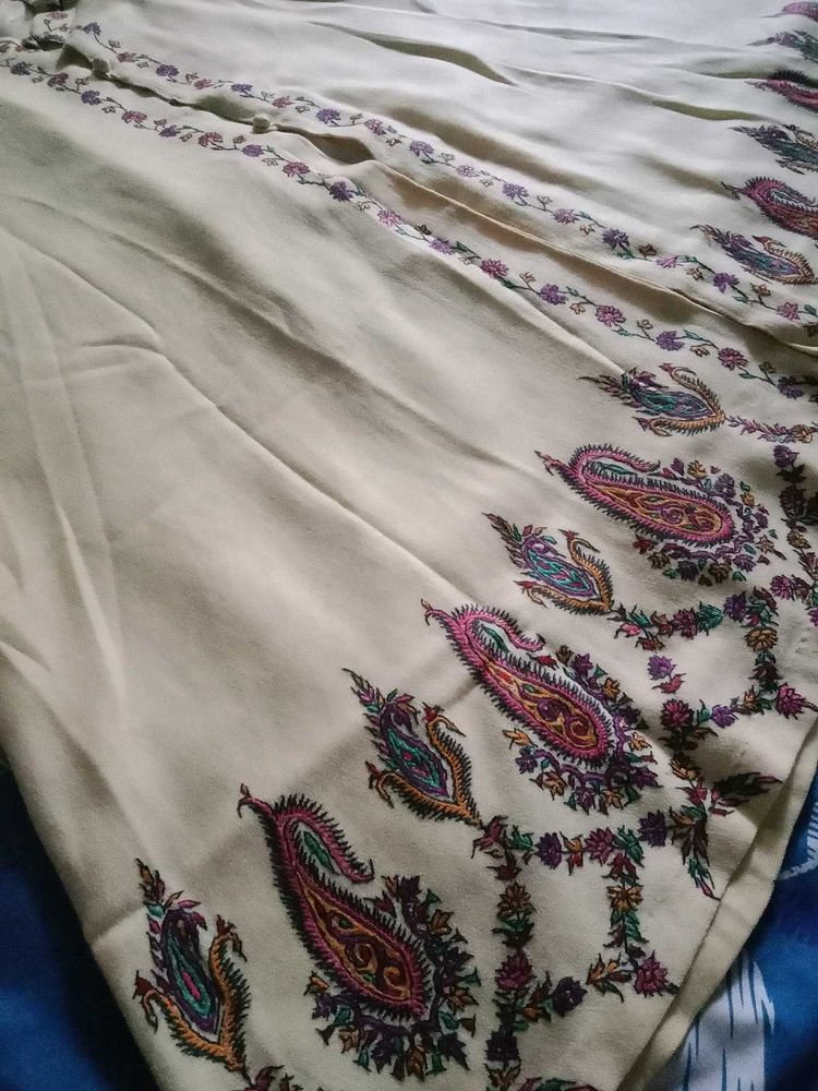 Pure Kashmiri Embroidered Poncho