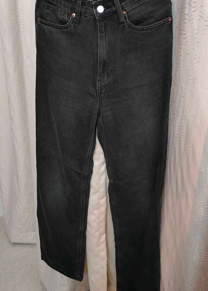 Black Straight Leg Jeans