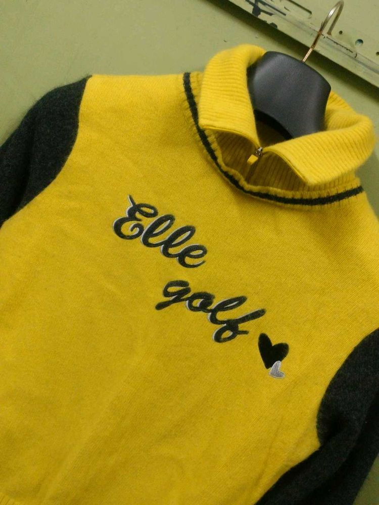 Elle Golf Yellow Sweater