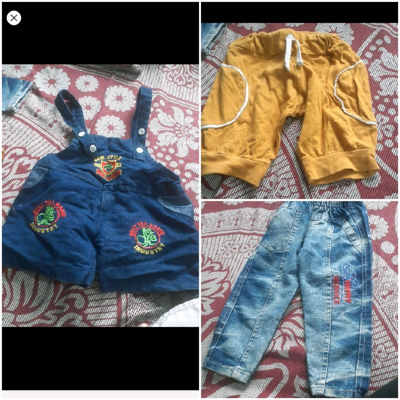 Shaded  Jeans Pant And Beautiful Mustard Yellow  Short  And  Like New   Dongre Jeans Short