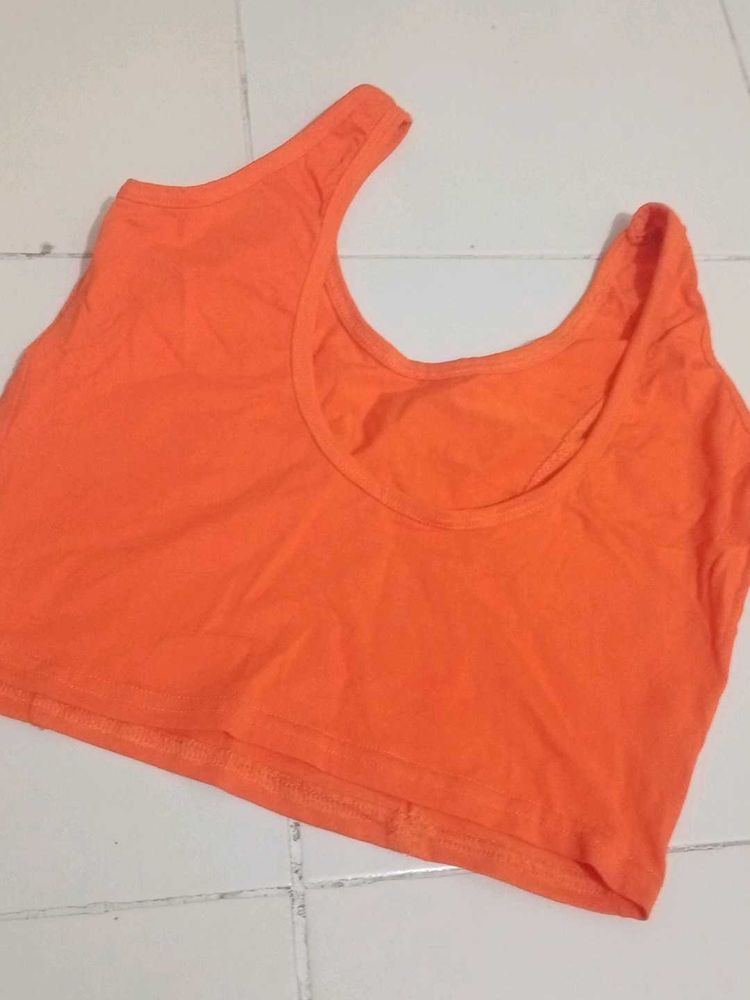 Orange Crop Top