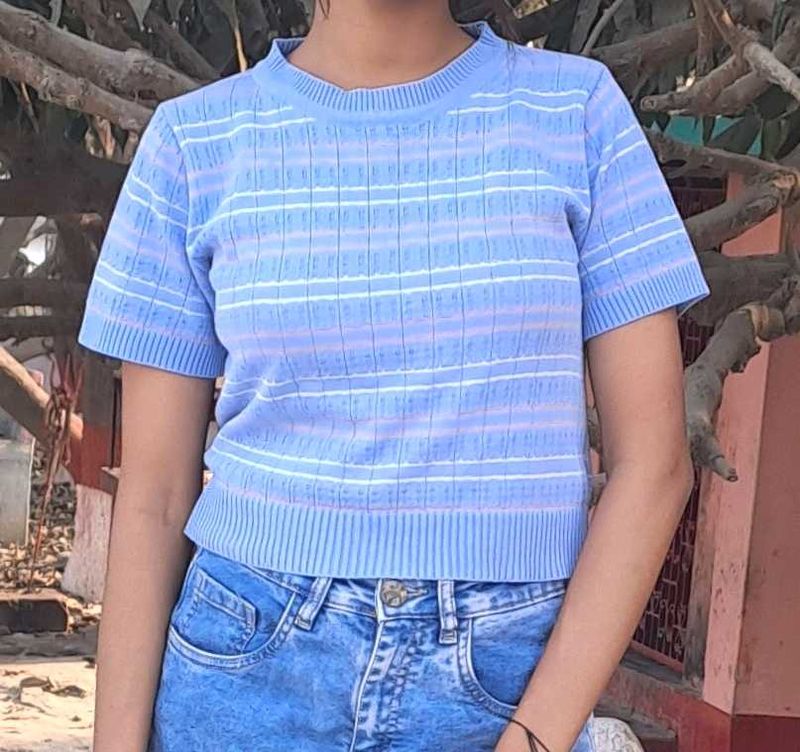 Blue Korean Top