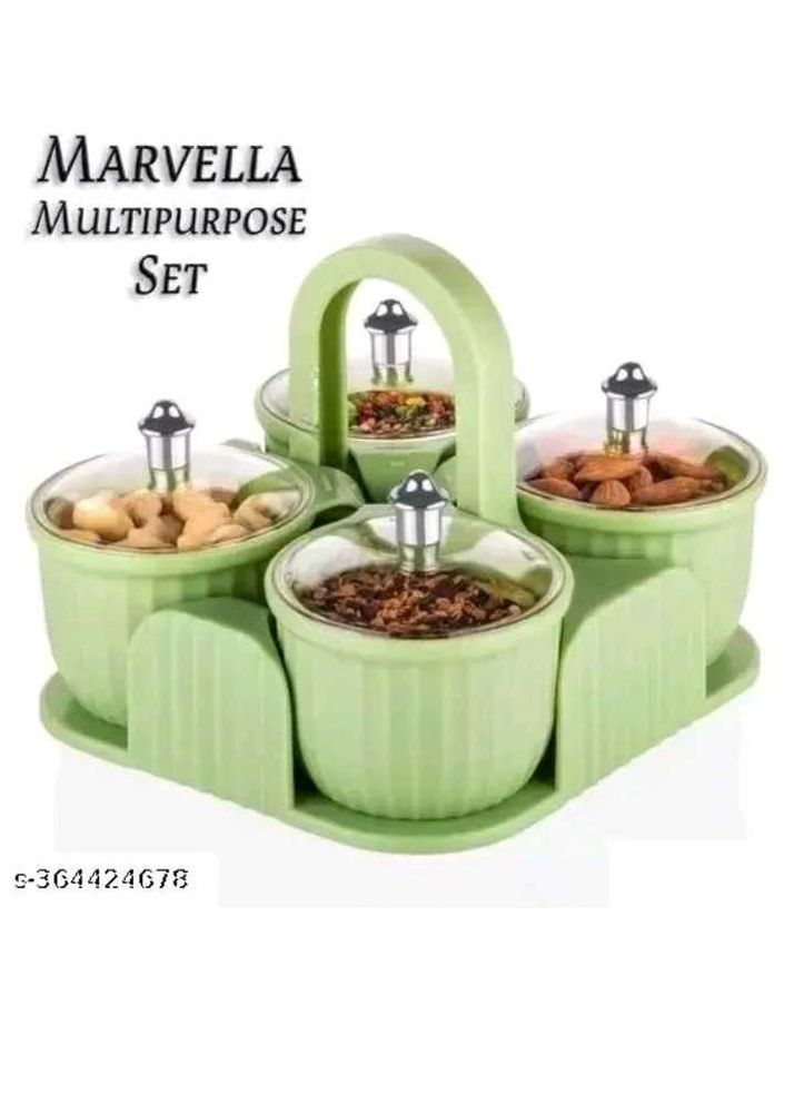Green Condiment Set