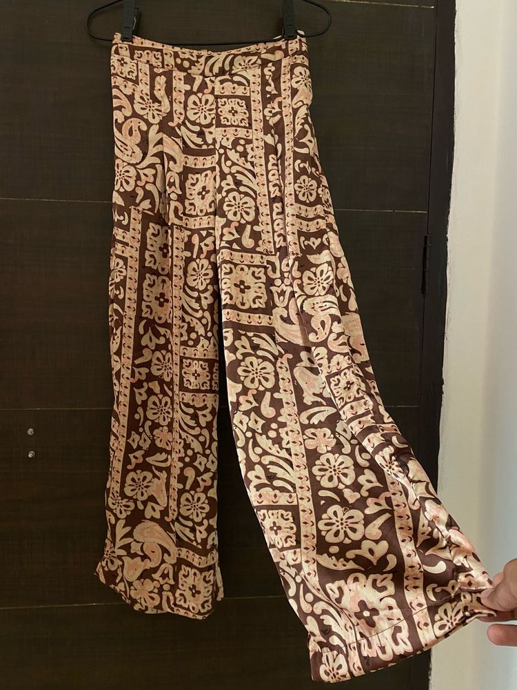 zudio Patterned Palazzo Pants