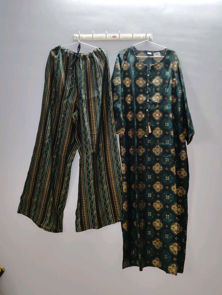 Elegant Kurta Palazzo Set