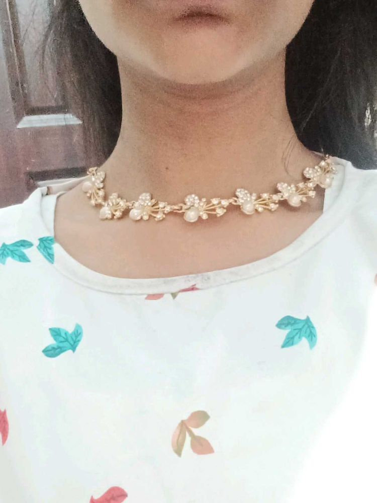 gold plated necklace And Earnings