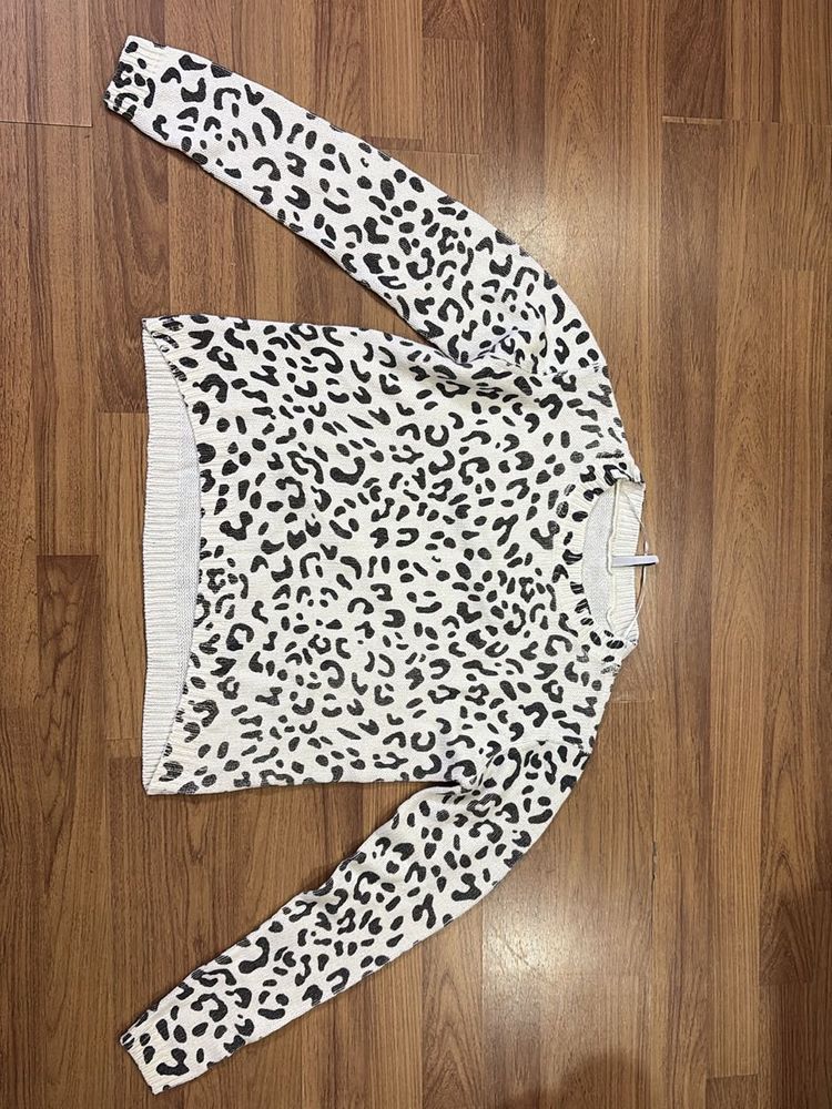 Forever Young Leopard Print Sweater