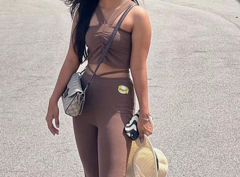 Brown Two-Piece Set