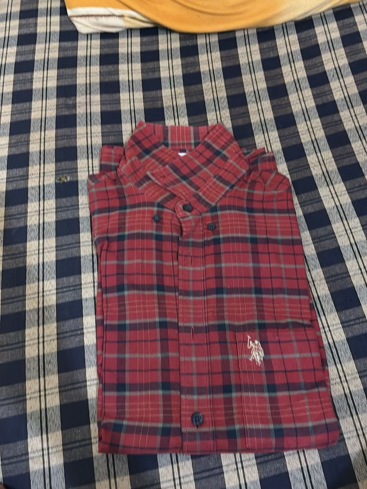 U.S. Polo Assn. Plaid Shirt - Men&#39;s Size M