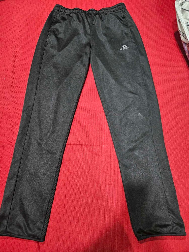 Adidas Men Black Sports Joggers – Youth XL