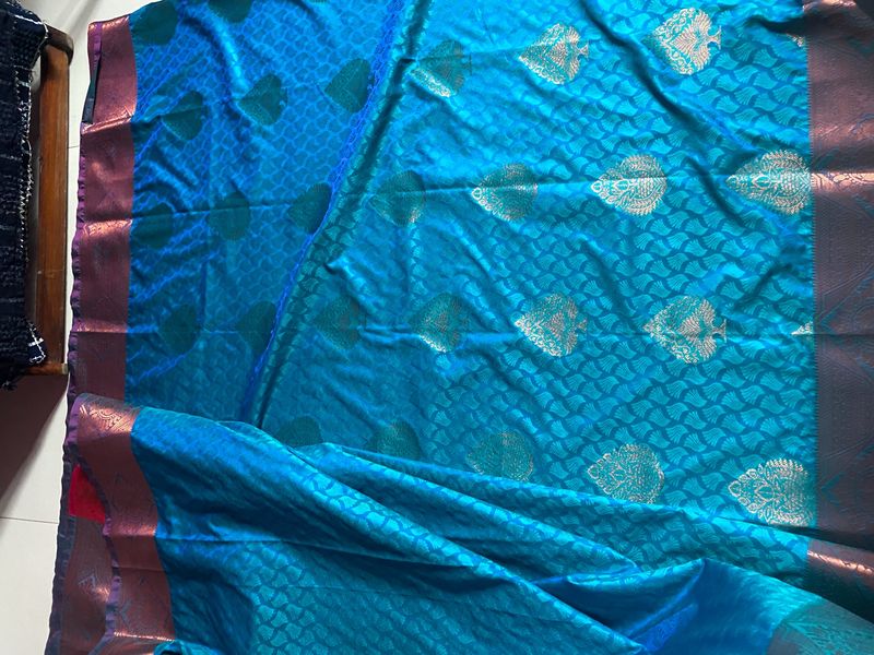 New Kanjivaram Saree With Blouse Piece