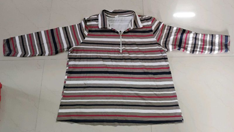 Striped Long Sleeve Top