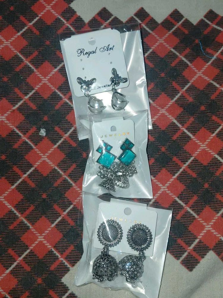 Earrings Bundle - 3 Unique Pairs