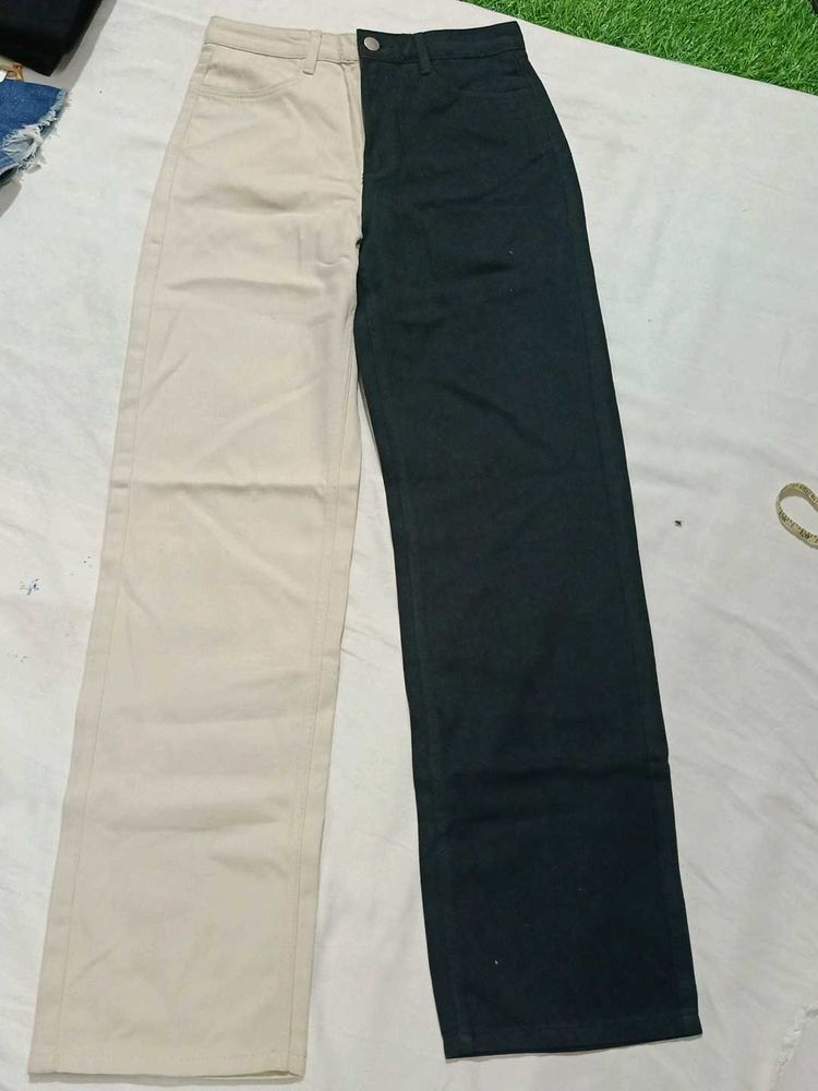 Two tone jeans