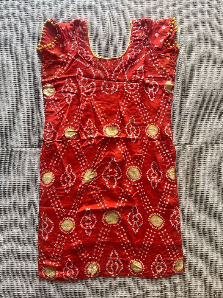 Cotton Bandhani Patiala Salwaar Suit