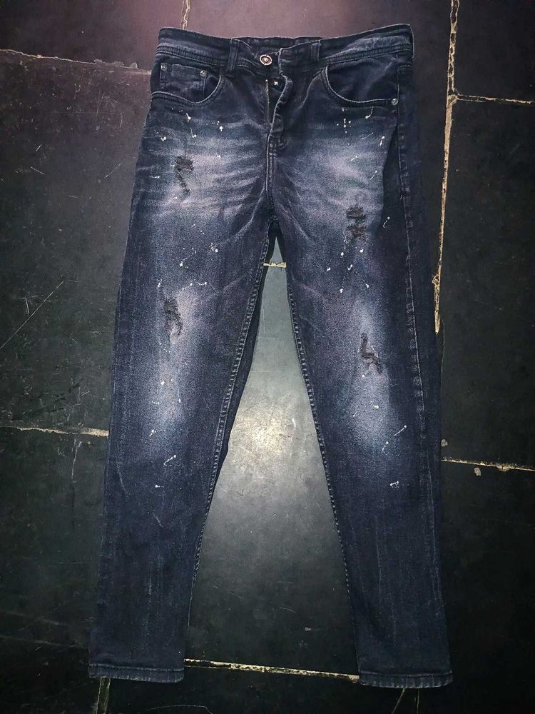 Distressed Denim Jeans
