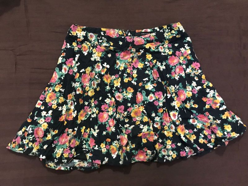 Forever21 Floral Skirt Waist 26