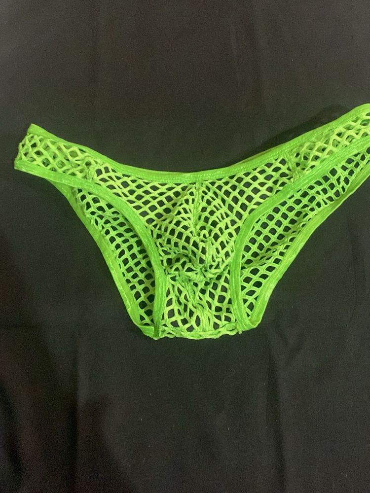 Green Mesh Underwear