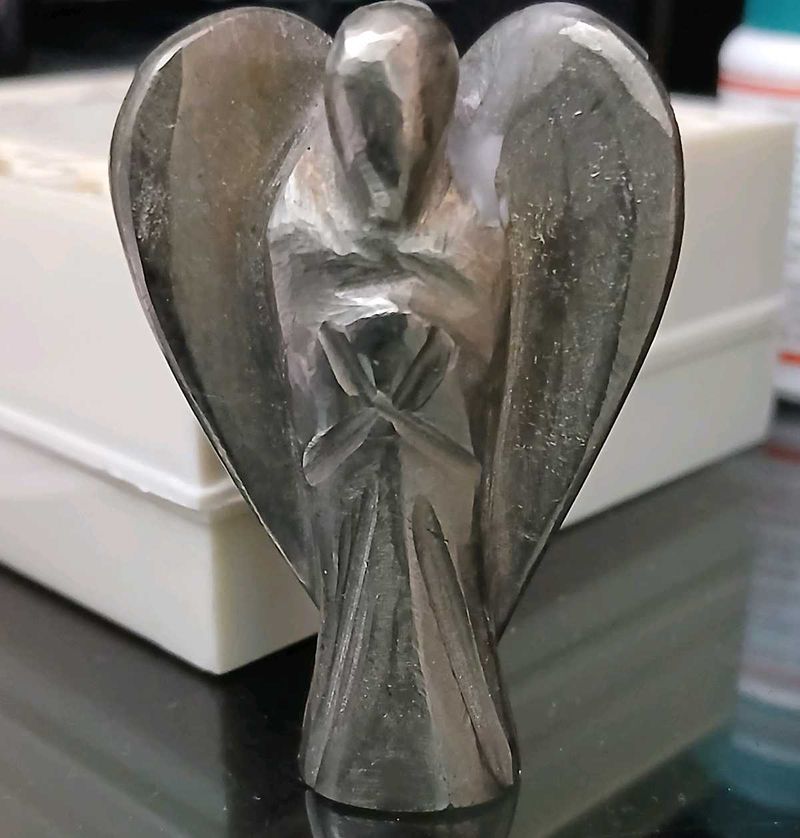 Pyrite Angel Figurine