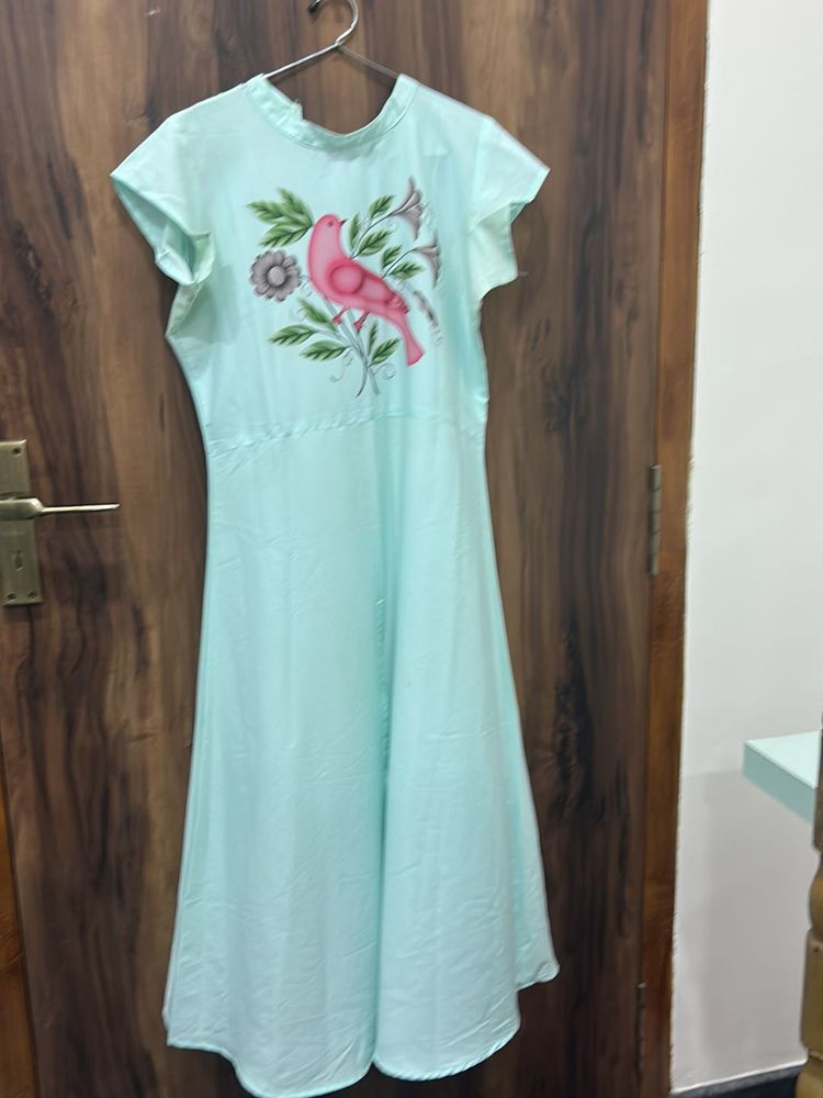 Hand Painted Kurti With Slit