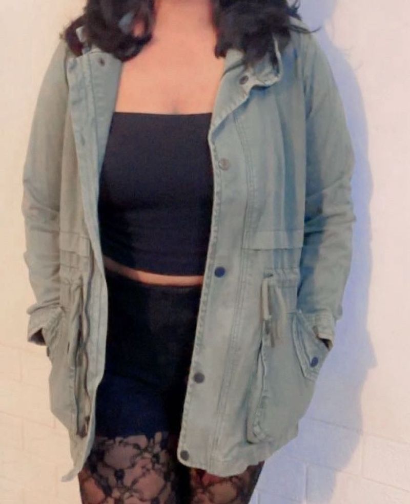 Green utility parka jacket (item 56)