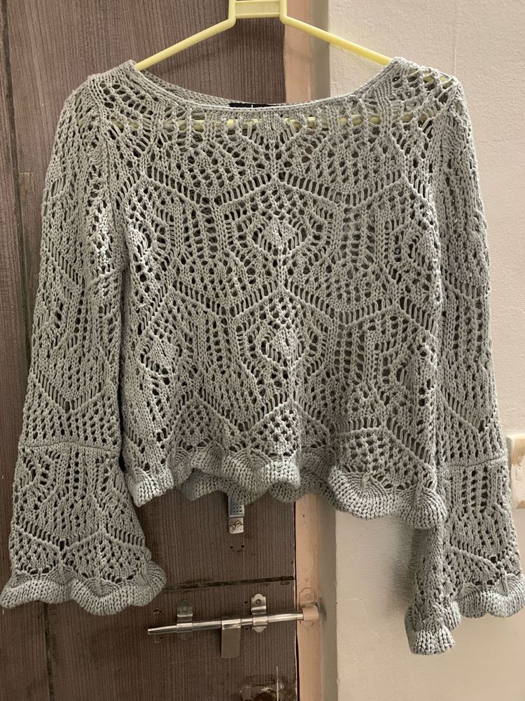 Crochet Knit Top