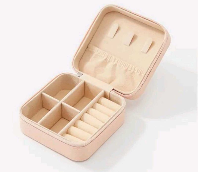 Pink Travel Jewelry Box
