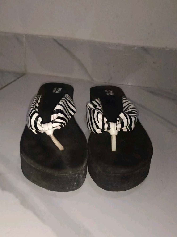 Platform Wedge Thong Sandals