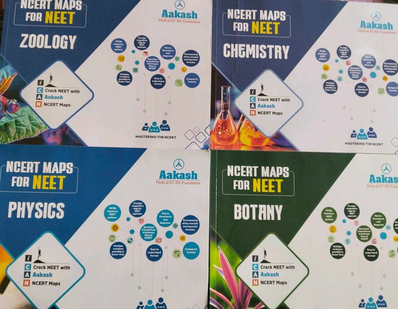 NEET Aakash NCERT Maps (Set of 4)