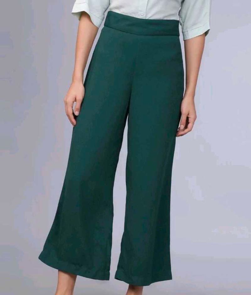 Green Wide Leg Pants