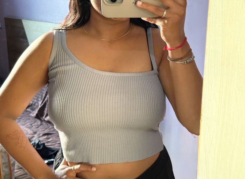 Stylish Grey Tank Top