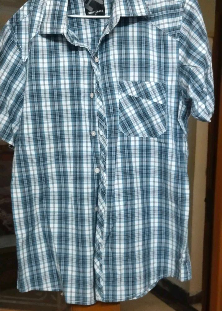 Plaid Short Sleeve Shirt