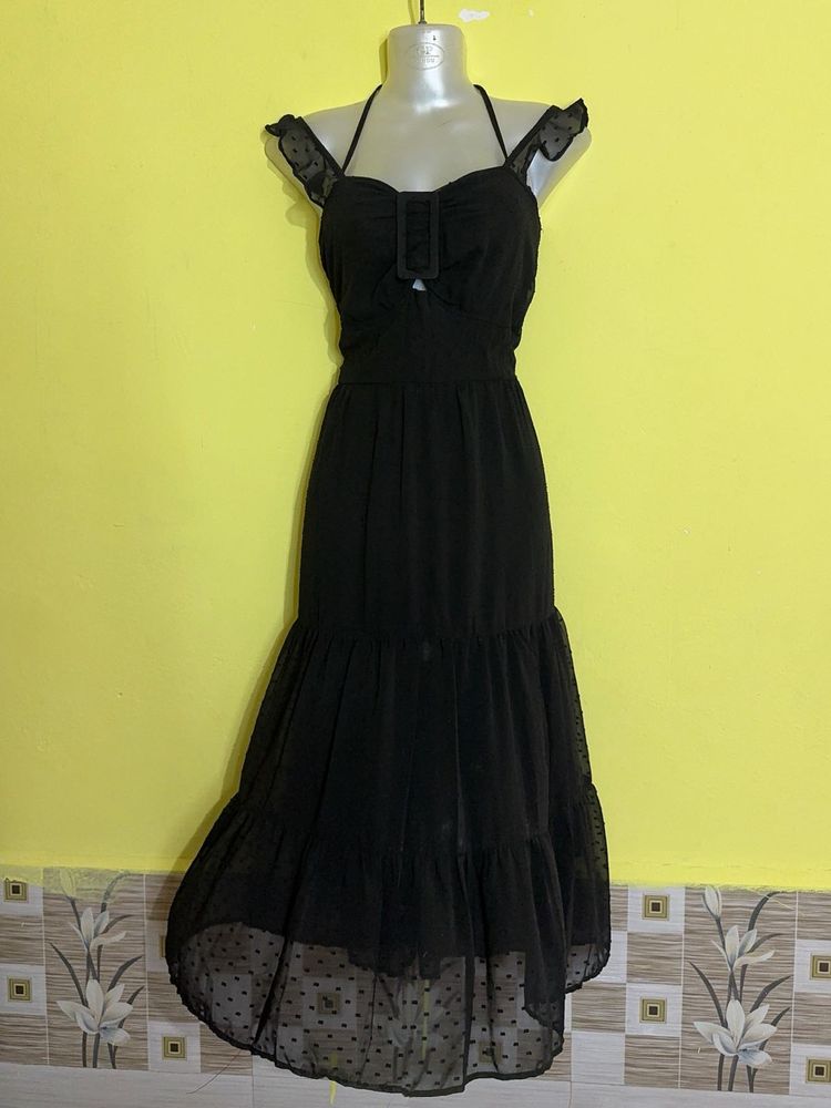 Chic Black long Dress