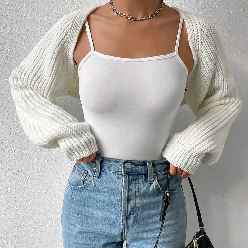 Cropped Knit Shrug