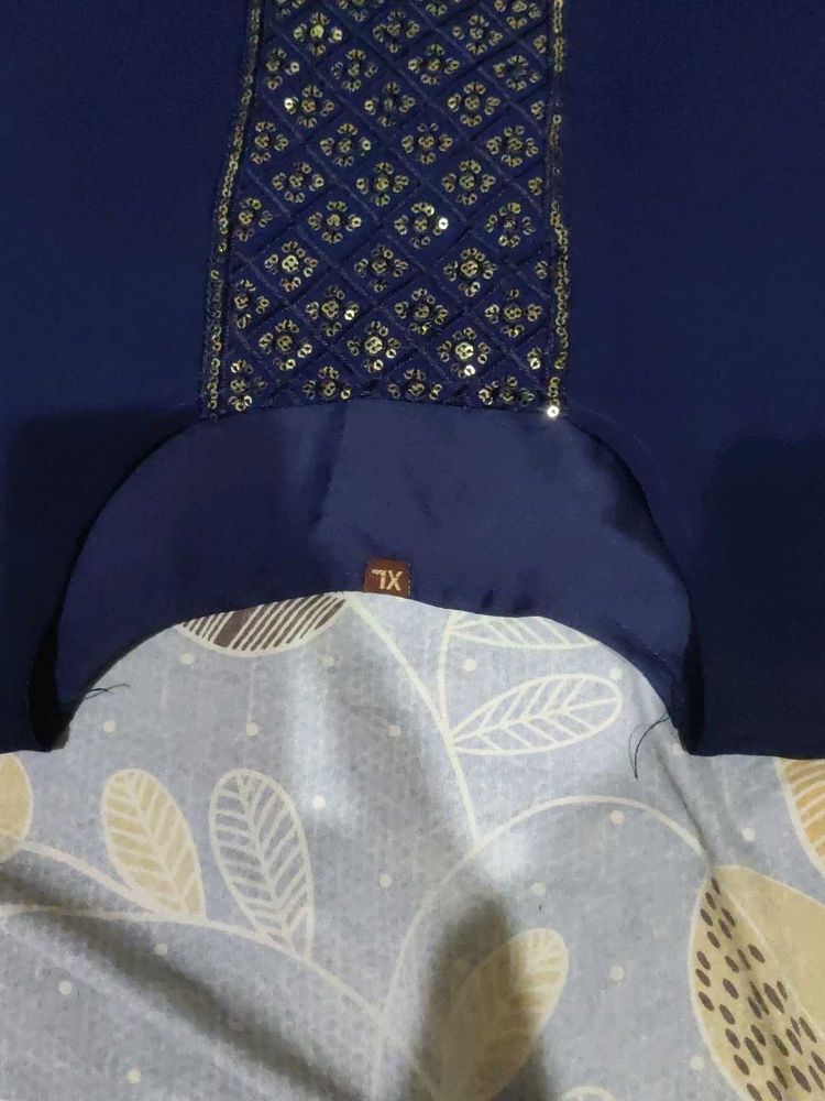 Elegant Navy Blue Kurta