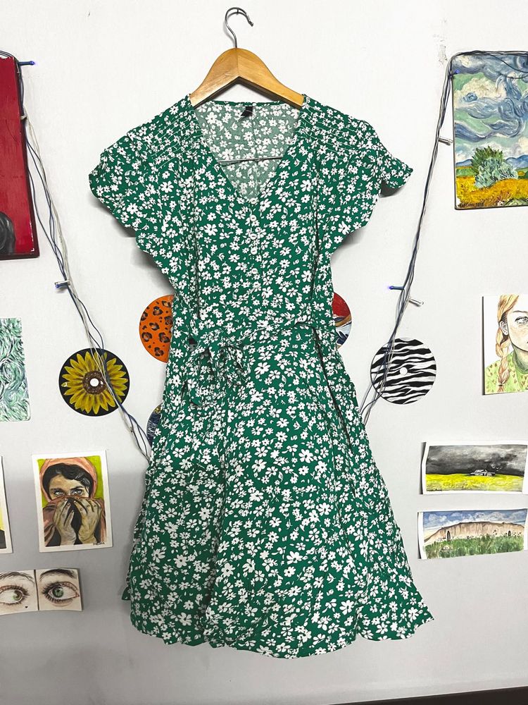 Floral Wrap Dress