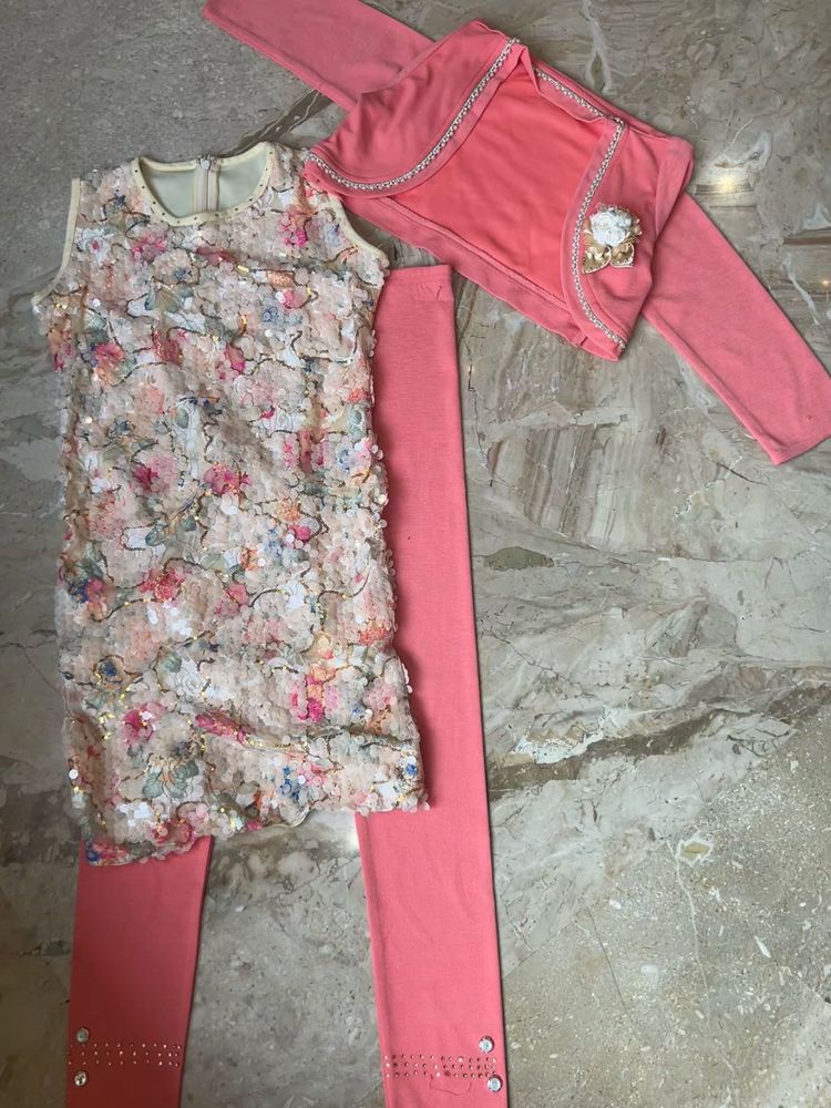 Girls' Dress and Jacket Set
